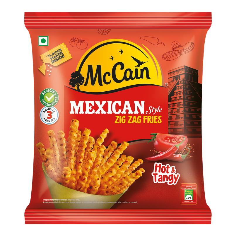 McCain Mexican Hot &Tangy Zig Zag Fries