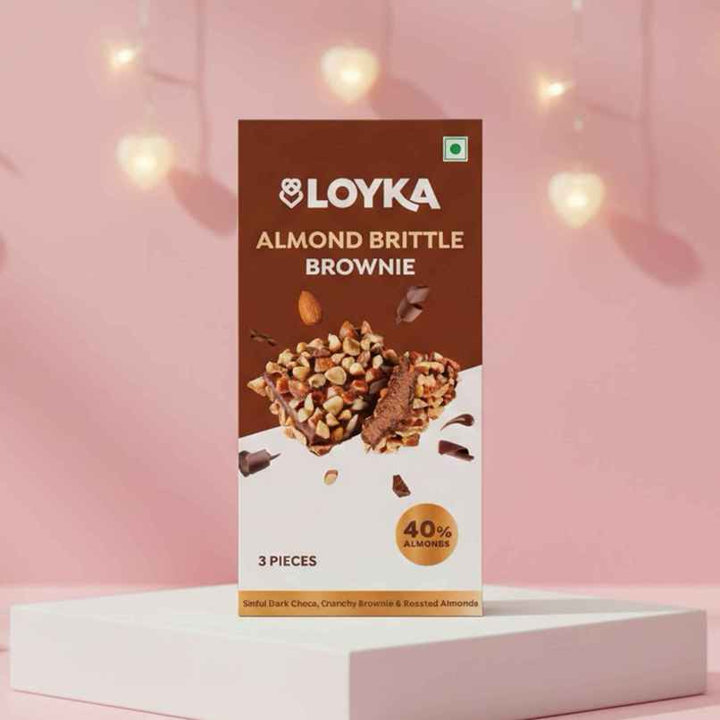 LOYKA Almond Brittle Brownie Chocolate Box | 43.5 g