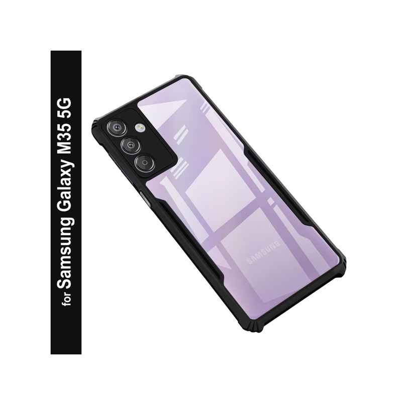 Zapcase Back Cover for Samsung Galaxy M35 5G | Matte-Black