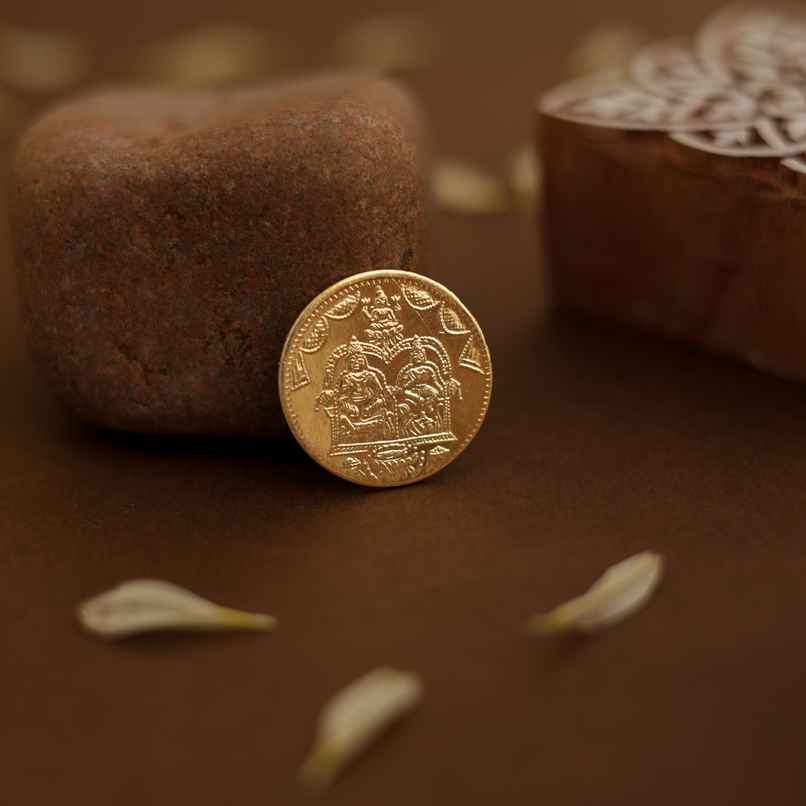 Lakshmi Kuber Artificial Gold Puja Coins Set | Oye Happy