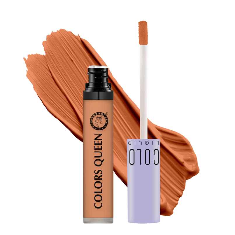 Colors Queen Conceal & Reveal Liquid Long Lasting Concealer with Matte Finish | Orange Corrector