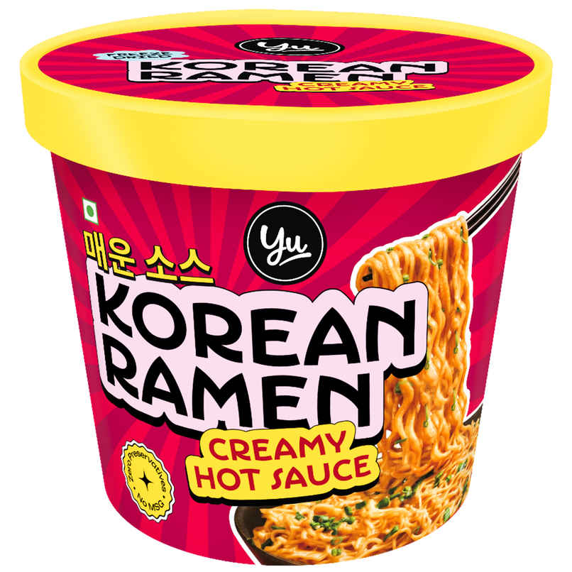 Yu Creamy Hot Sauce Korean Ramen Cup Noodles