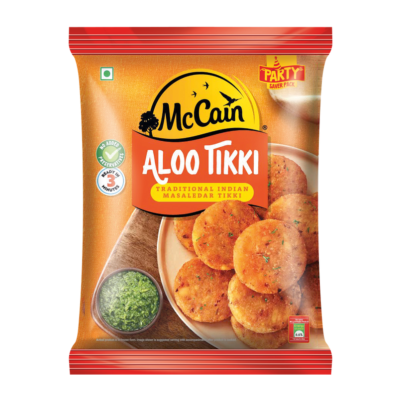 McCain Aloo Tikki | Frozen Ready To Cook Potato Snack