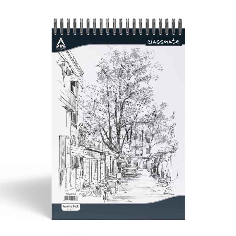 Classmate| Assorted Unruled Drawing Book (40 Pages, 42 x 29.7 cm, Multicolour)