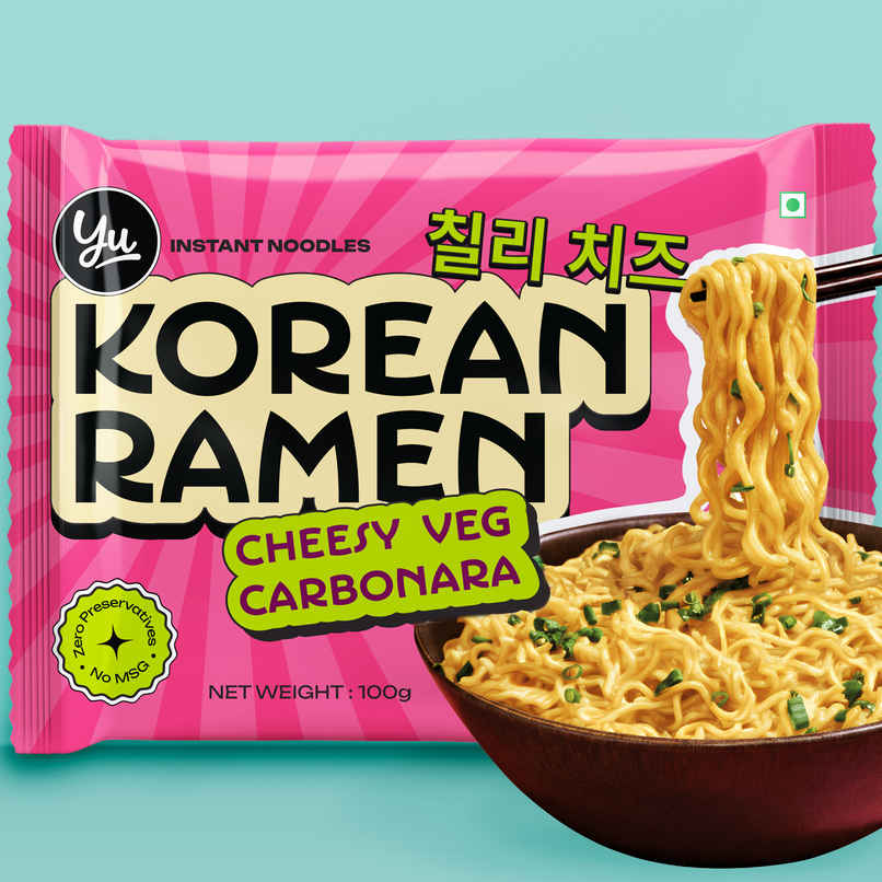 Yu Cheesy VEG Carbonara - Korean Ramen Noodles