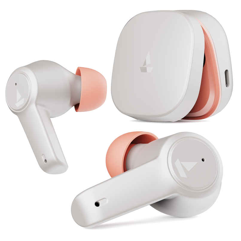 boAt Airdopes 411 ANC TWS Earbuds with  Active Noise Cancellation Up To 17.5 Hours Playback - Grey Hurricane