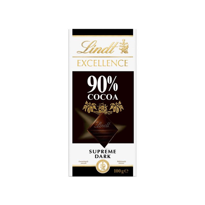 Lindt Excellence 90% Cocoa Supreme Dark Chocolate Bar