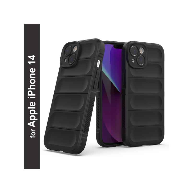 Zapcase Back Cover For Apple Iphone 14 (Magic-Black)