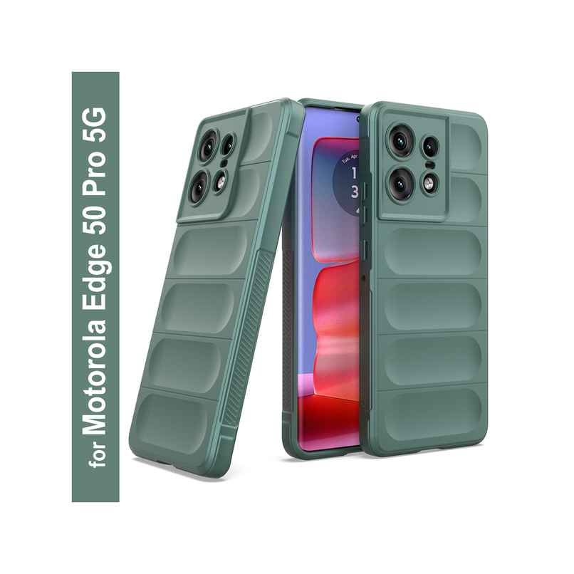 Zapcase Back Cover for Motorola Edge 50 Pro 5G | Magic-DarkGreen