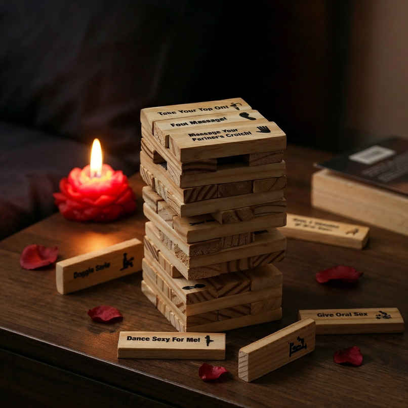 Truth or Dare Couple Jenga Set | Happy Mail Truth or Dare Couple Jenga Set | Happy Mail