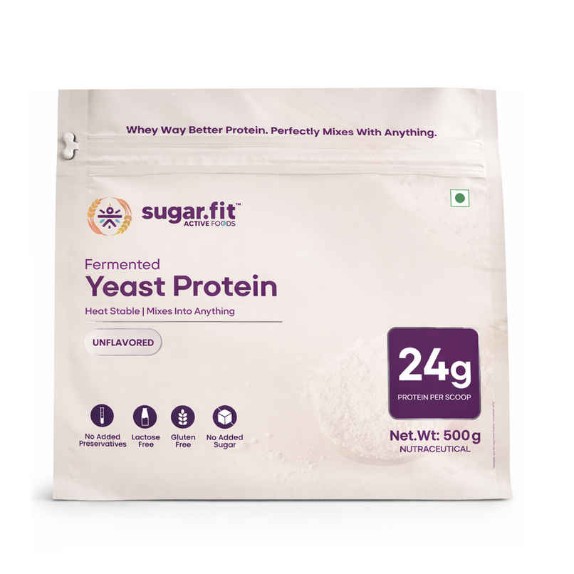 Sugar.fit Fermented Yeast Protein Unflavoured Vegan |24 g Protein Sugar.fit Fermented Yeast Protein Unflavoured Vegan |24 g Protein