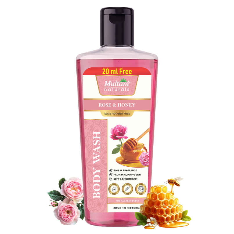 Multani Naturals Rose & Honey Body Wash Multani Naturals Rose & Honey Body Wash
