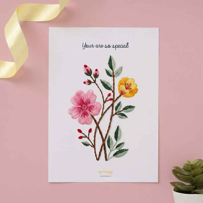 DIY Embroidery Greeting Card Kit | Craft Gift | Happy Mail DIY Embroidery Greeting Card Kit | Craft Gift | Happy Mail