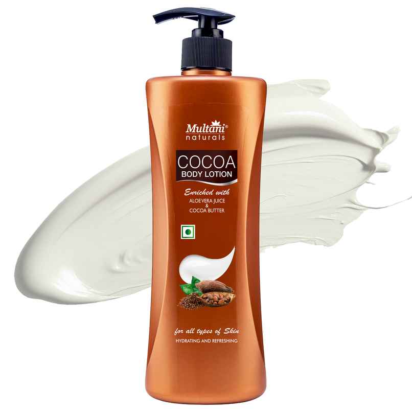 Multani Naturals Cocoa Body Lotion | Non Sticky Lightweight Formula | Moisture & Protect