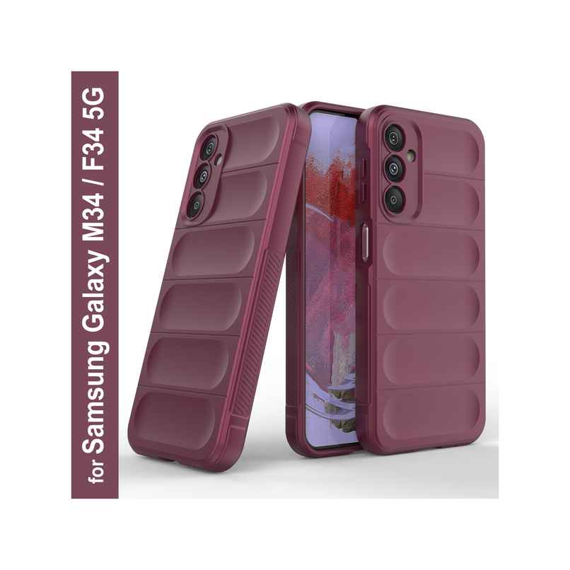 Zapcase Back Cover for Samsung Galaxy M34 5G | Magic-Plum Zapcase Back Cover for Samsung Galaxy M34 5G | Magic-Plum