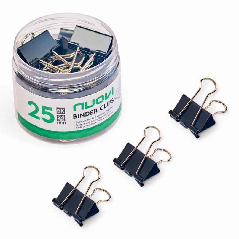 Nuovi Binder Clips | Black - 25 mm Nuovi Binder Clips | Black - 25 mm