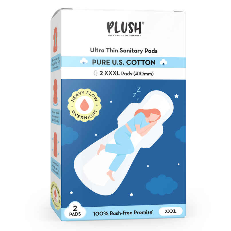 Plush Overnight Sanitary Pads | Rash-Free | 3XL