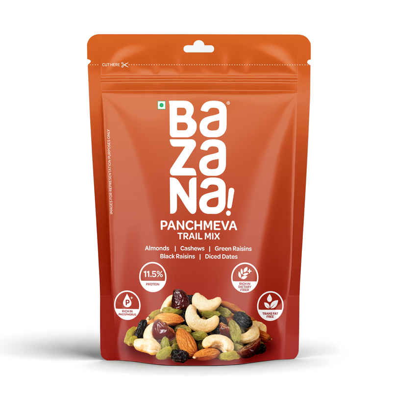 Bazana Premium Panchmeva Trail Mix | Daily Power Nutrition