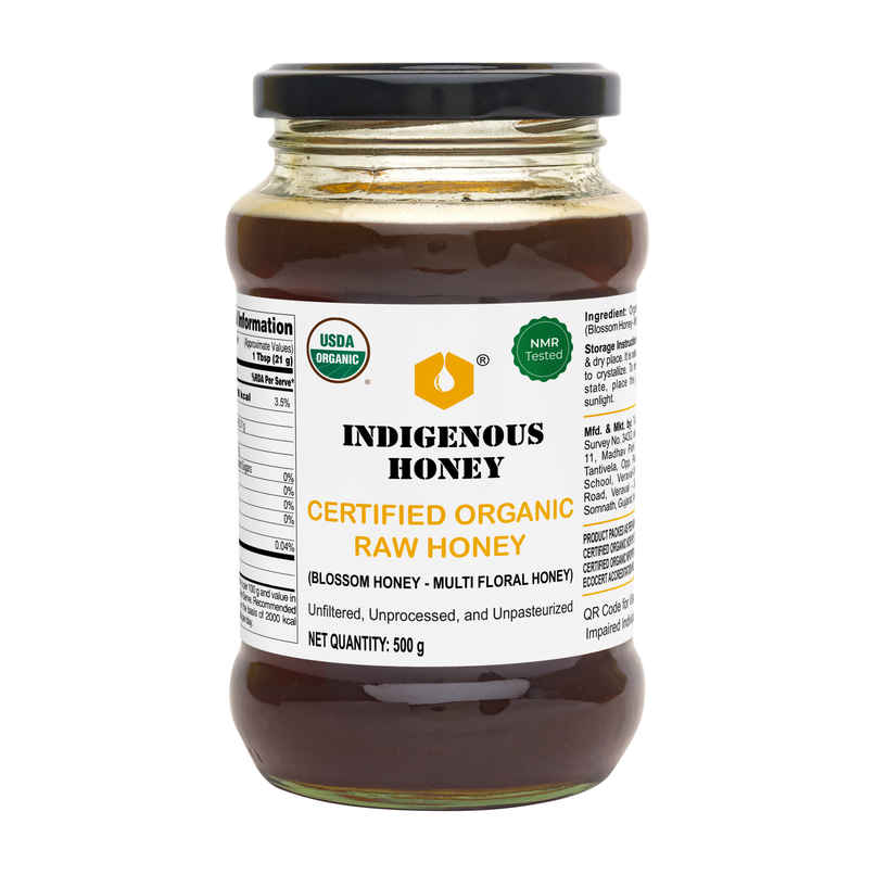 Indigenous Honey USDA Certified Organic Raw Wild Natural Honey
