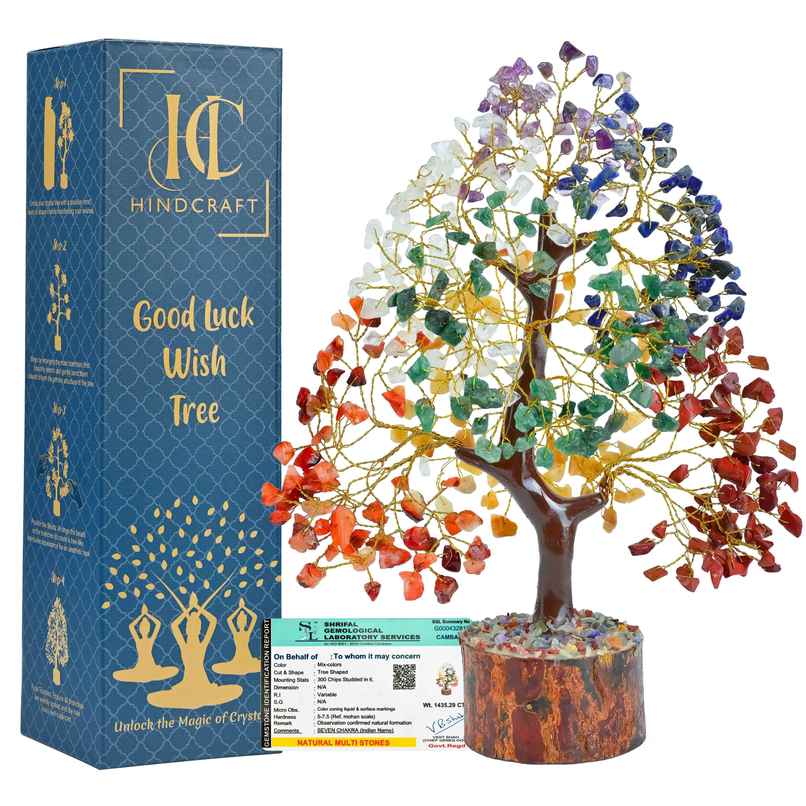 HINDCRAFT Seven Chakra Tree of Life Spiritual Energy Gift HINDCRAFT Seven Chakra Tree of Life Spiritual Energy Gift