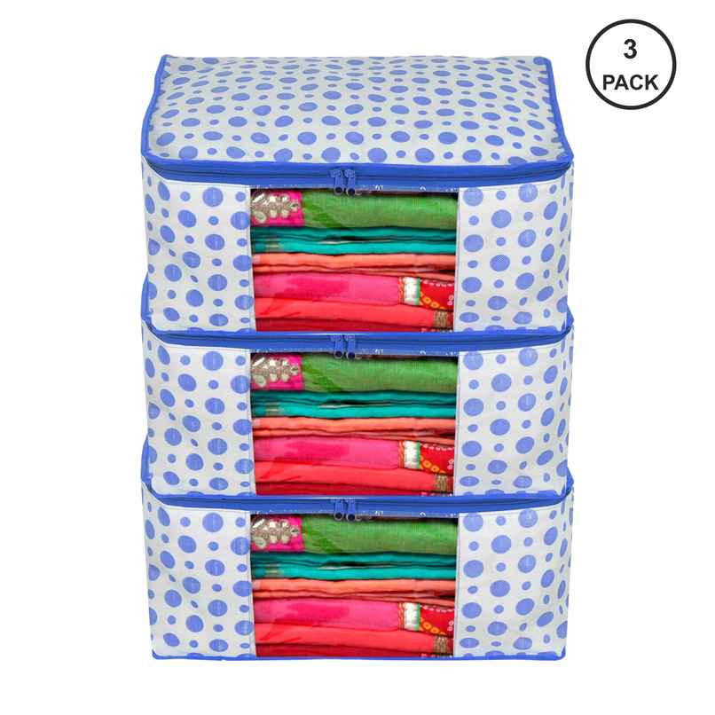 Capsicum Saree Cover - Grey Sonali | Pack Of 3 Capsicum Saree Cover - Grey Sonali | Pack Of 3
