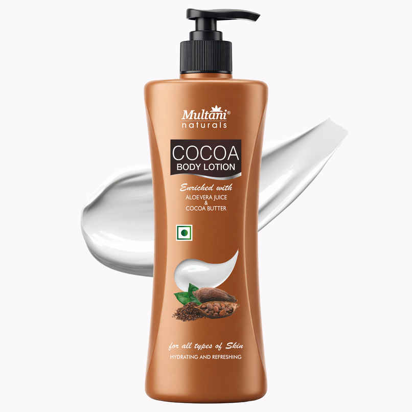 Multani Naturals Cocoa Body Lotion | Non Sticky Lightweight Formula | Moisture & Protect