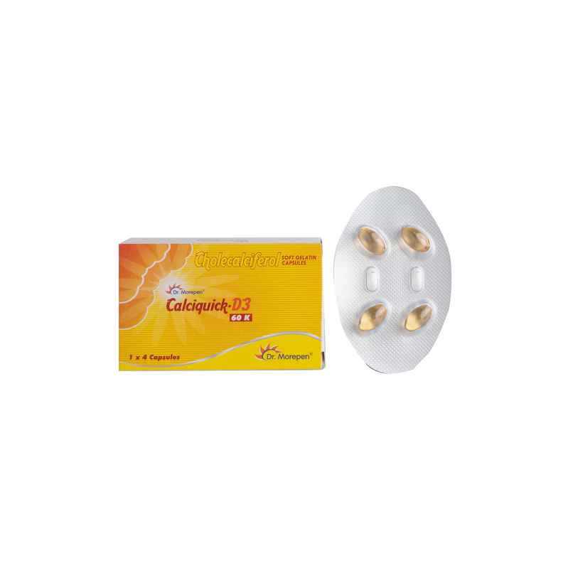 Calciquick-D3 60K Vitamin (D3) Soft Gelatin Capsule