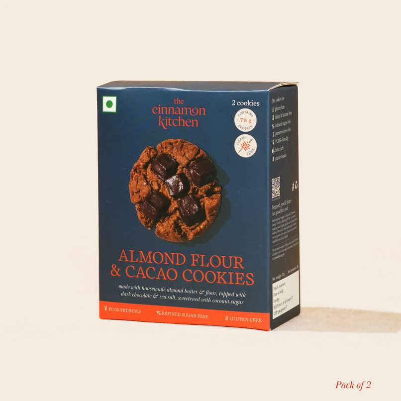 The Cinnamon Kitchen Almond Flour & Cacao Protein Cookies The Cinnamon Kitchen Almond Flour & Cacao Protein Cookies