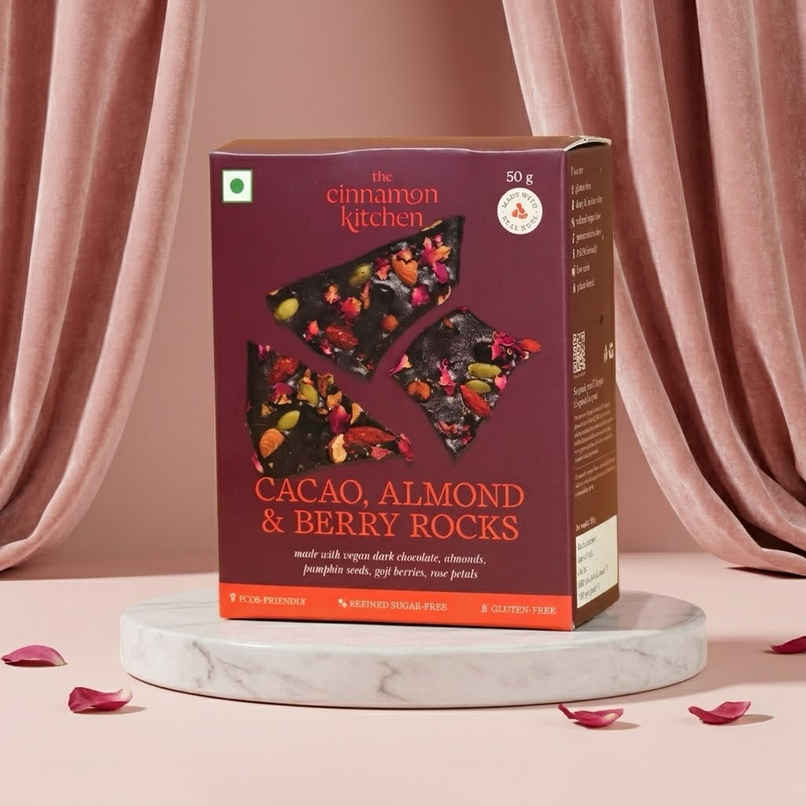 The Cinnamon Kitchen Cacao, Almond & Berry Rocks Dark Chocolate The Cinnamon Kitchen Cacao, Almond & Berry Rocks Dark Chocolate