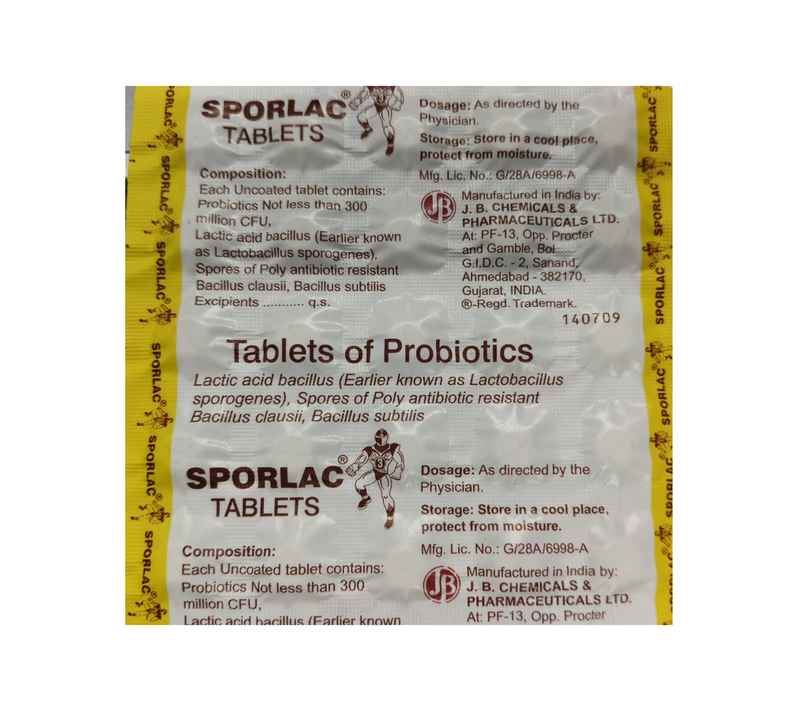 Sporlac with Probiotics Tablet