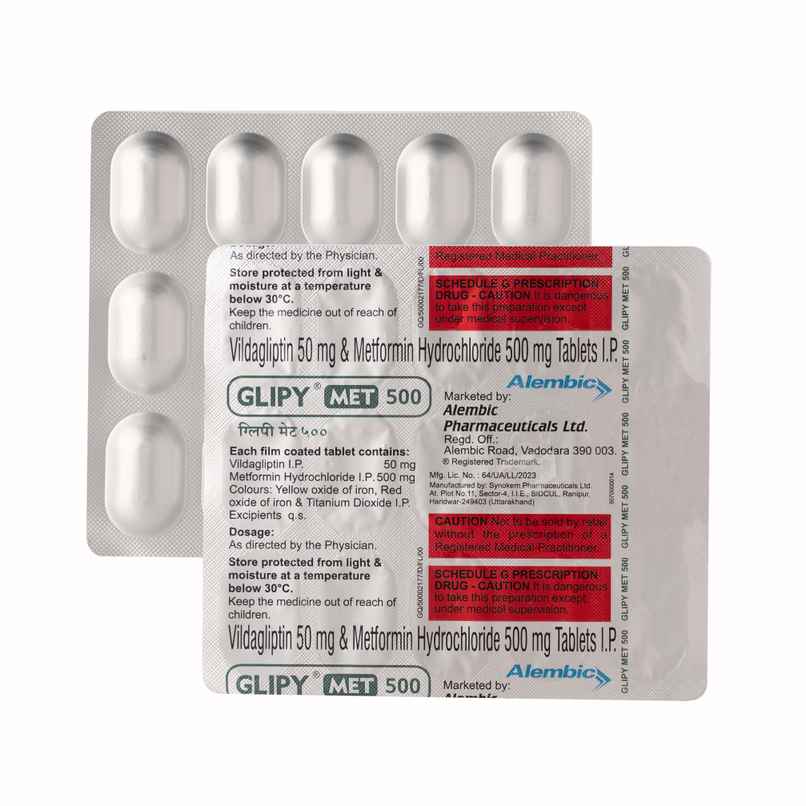 Glipy Met 500 Tablet Glipy Met 500 Tablet