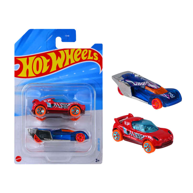Hot Wheels 2-Car Pack of 1:64 Scale VehiclesTheme-JBK03