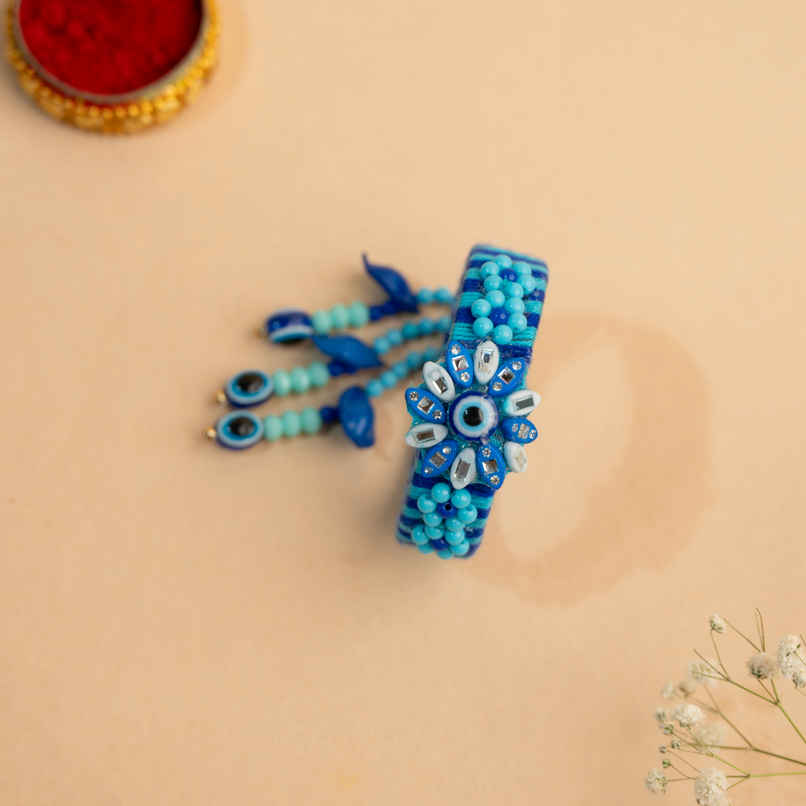 Lumba Rakhi for Bhabhi | Evil Eye | Pack of 1 | Avyaan Rakhi Lumba Rakhi for Bhabhi | Evil Eye | Pack of 1 | Avyaan Rakhi
