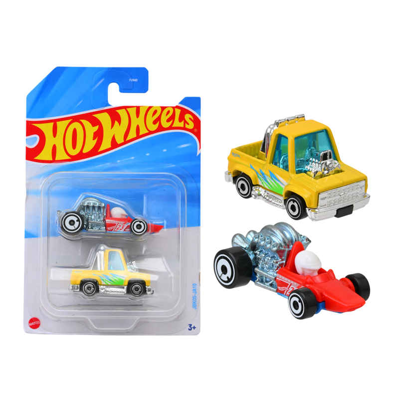 Hot Wheels 2-Car Pack of 1:64 Scale VehiclesTheme-JBK05