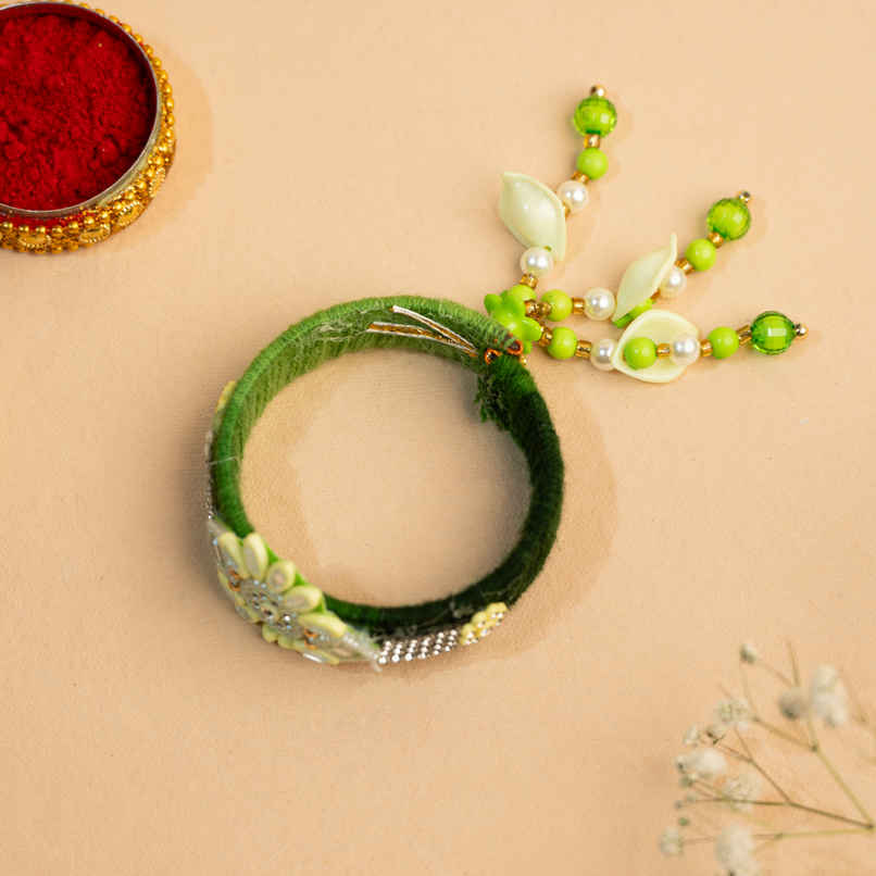 Lumba Rakhi for Bhabhi | Floral | Pack of 1 | Avyaan Rakhi Lumba Rakhi for Bhabhi | Floral | Pack of 1 | Avyaan Rakhi
