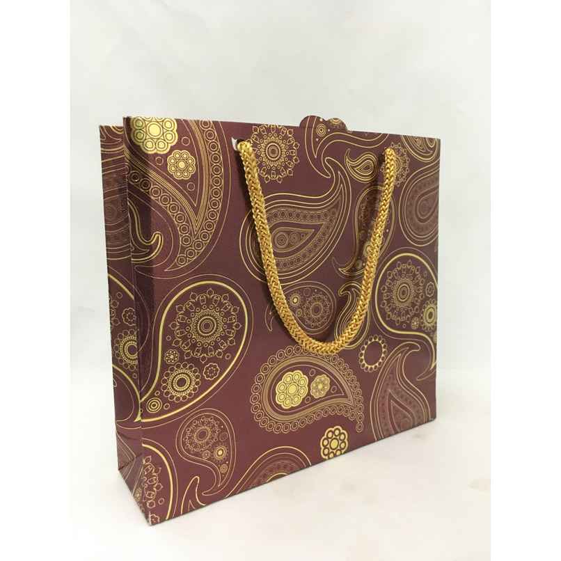 ABK Metallic Party Bag Single Gift Bag | 7.5 x 7 x 2 Inches | Med Size | Colour May Vary