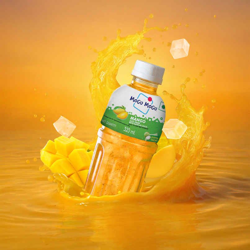 Mogu Mogu Mango Fruit Drink with Nata de Coco