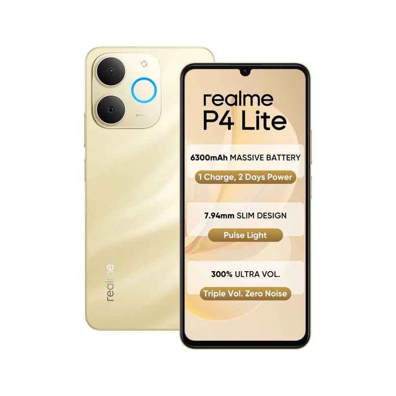 realme P4 Lite Beach Gold 4GB RAM 64GB Storage realme P4 Lite Beach Gold 4GB RAM 64GB Storage