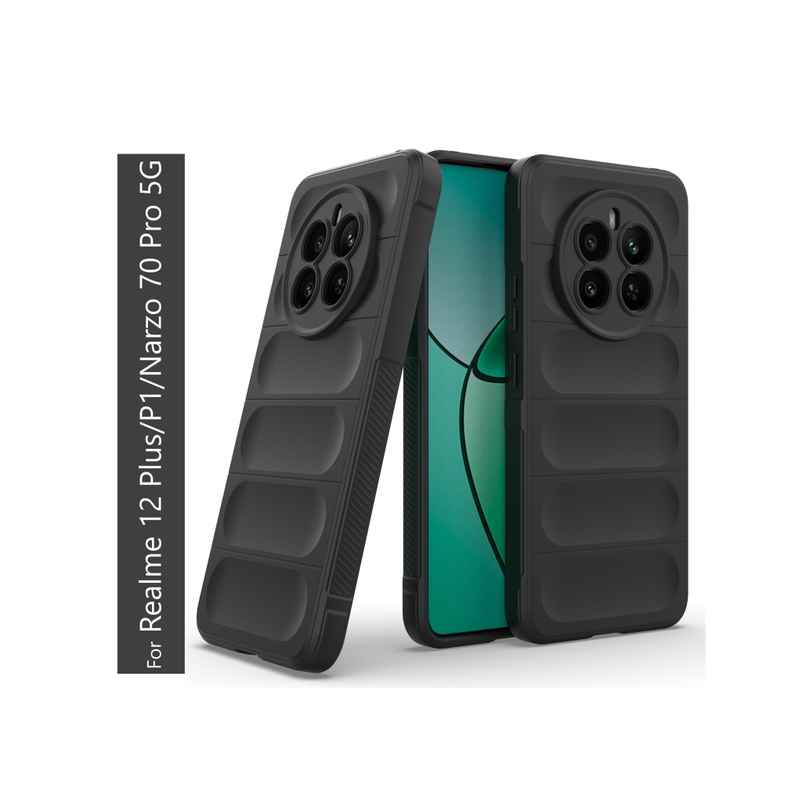 Kwine Case Realme 12 Plus / P1 / Narzo 70 Pro 5G Back Cover - Matte Finish Silicone Case