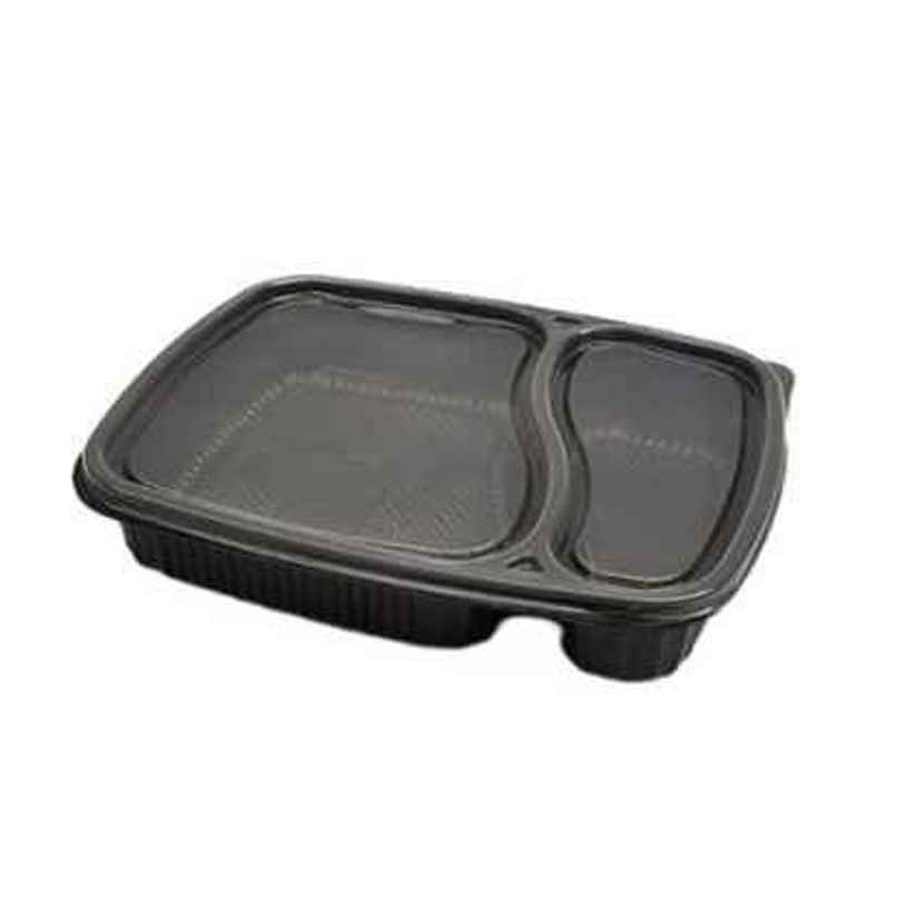 Disposable Platter Thali With Lid | 2 Compartment | 175 x 220 x 35 | Tempware Disposable Platter Thali With Lid | 2 Compartment | 175 x 220 x 35 | Tempware