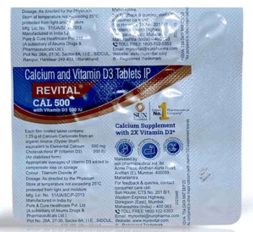 Revital Cal 500 Tablet