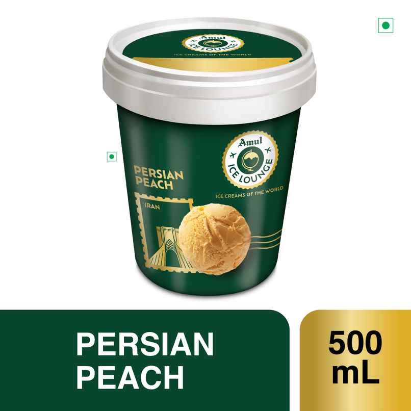 Amul Ice Lounge Persian Peach Ice Cream Tub Amul Ice Lounge Persian Peach Ice Cream Tub