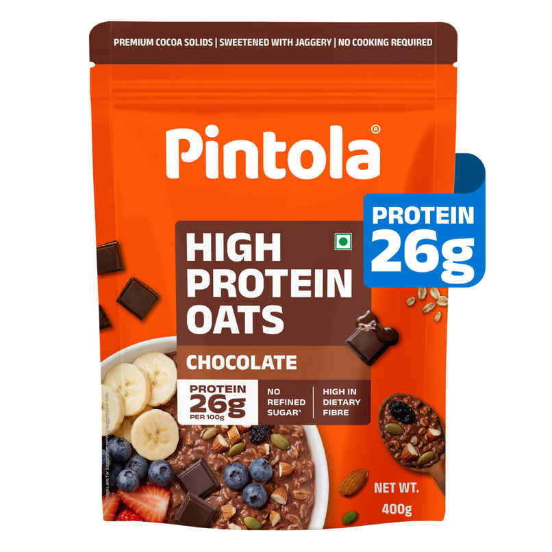 Pintola High Protein Oats Dark Chocolate With Almonds Raisin Pumpkin And Chia Seeds Pintola High Protein Oats Dark Chocolate With Almonds Raisin Pumpkin And Chia Seeds