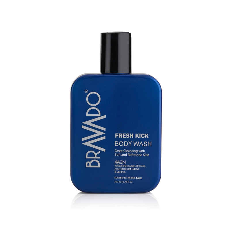 Bravado Fresh Kick Body Wash for Men | Refreshing Shower Gel, Deep Cleansing & Hydrating Bravado Fresh Kick Body Wash for Men | Refreshing Shower Gel, Deep Cleansing & Hydrating