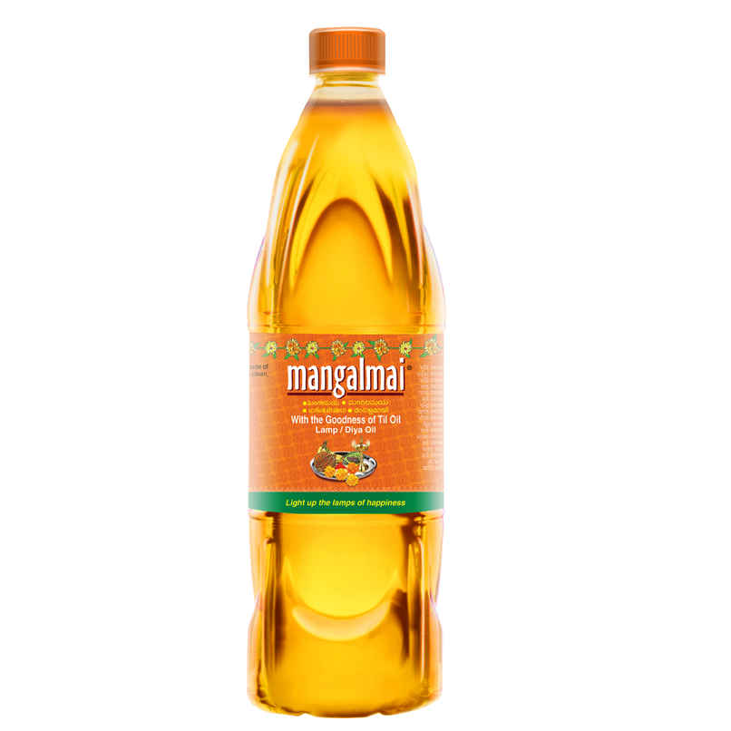 Mangalmai Pooja Oil Til & Veg Oil Blend for Smokeless Diya Light Bottle Mangalmai Pooja Oil Til & Veg Oil Blend for Smokeless Diya Light Bottle