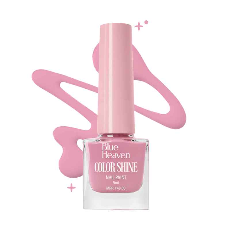 Blue Heaven Color Shine Nail Polish, Glossy Gel Finish Nail Paint | Quick Drying Formula | Shade 05