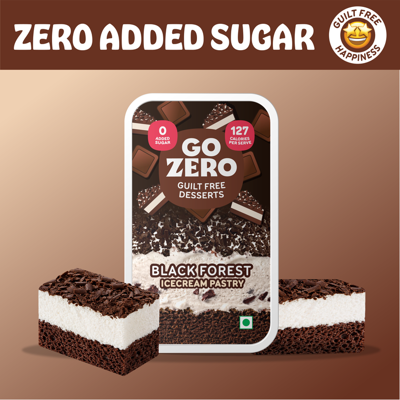 Go Zero Blackforest Guilt Free Ice Cream Pastry