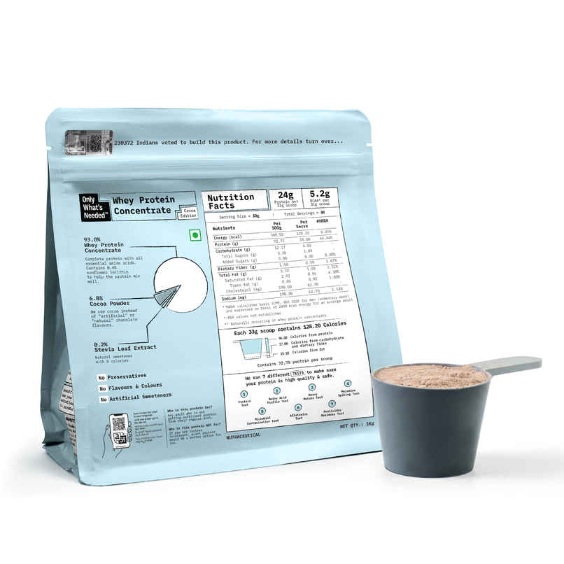 Only What's Needed 24g Whey Protein Concentrate | Cocoa Edition Only What's Needed 24g Whey Protein Concentrate | Cocoa Edition