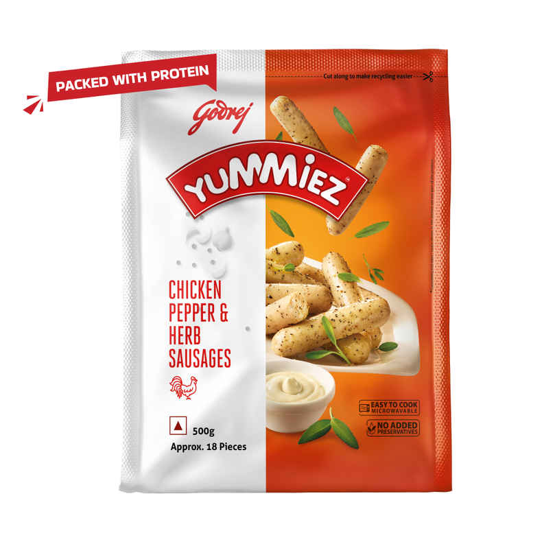 Godrej yummiez Pepper and Herb Sausages