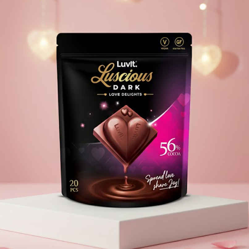 LuvIt Luscious Love Delights Dark Chocolate Bar